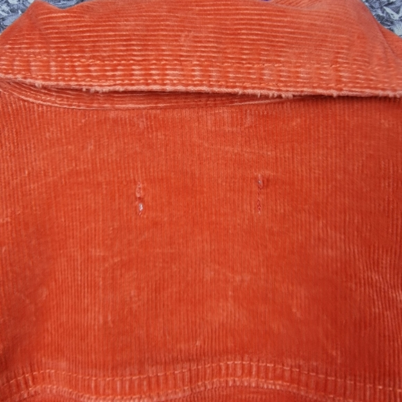 Bright orange red corduroy jacket - Picture 6 of 6
